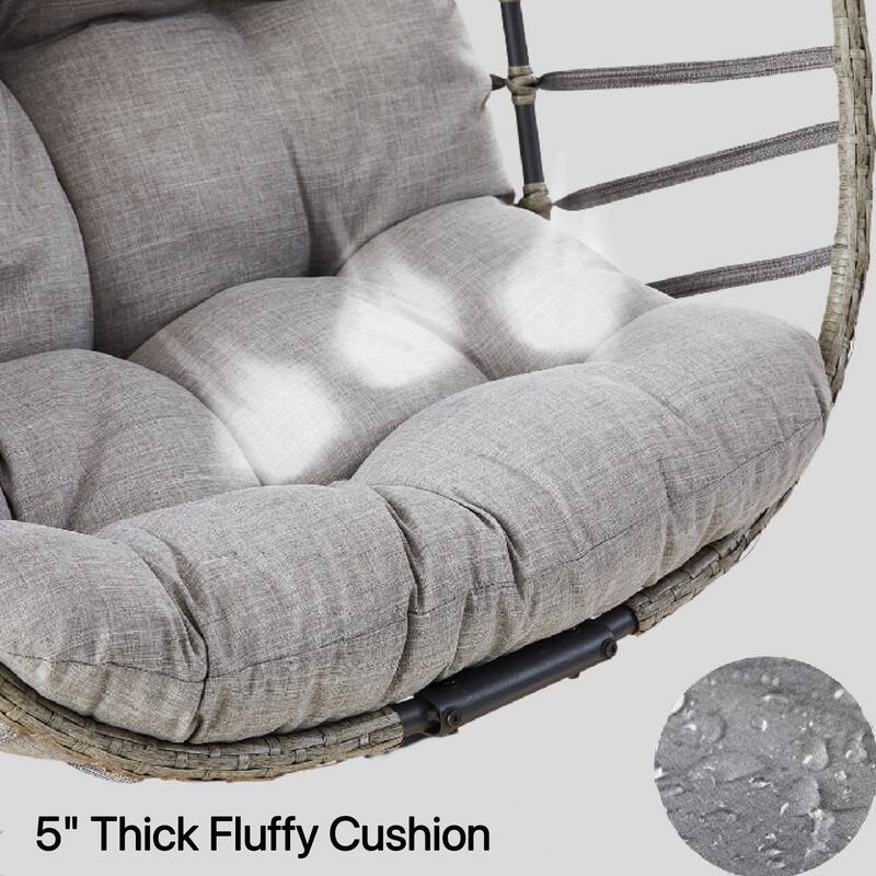 Pocassy Foldable Hanging Egg Chair without Stand