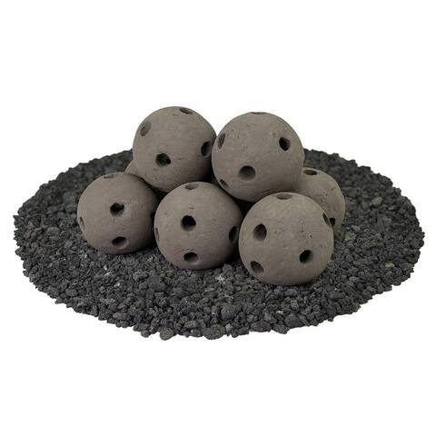 Ceramic Fire Balls for Indoor/ Outdoor Fire Pits or Fireplaces
