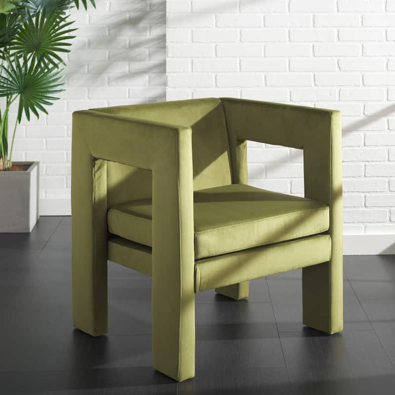 SAFAVIEH Noreena Cut Out Accent Chair - W26" x D24" x H30" - 26Wx24Dx30H