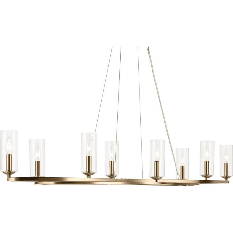 Kichler 52772 Harpin 8 Light 17" Wide Linear Chandelier
