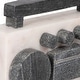 preview thumbnail 5 of 6, Sagebrook Home 8" Marble Boombox Decorative Object - White and Black - 8" x 2" x 5"