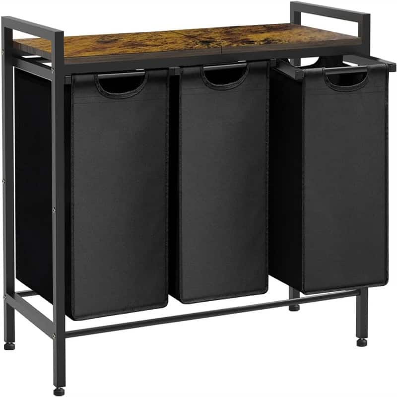 Large Laundry Hamper Sorter with 3 Removable - 33"L x 13"W x 29"H