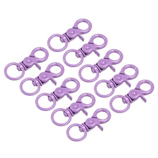 44mm Swivel Clasps Lanyard Snap Hook Claw Clasp for DIY Purple 16Pcs ...