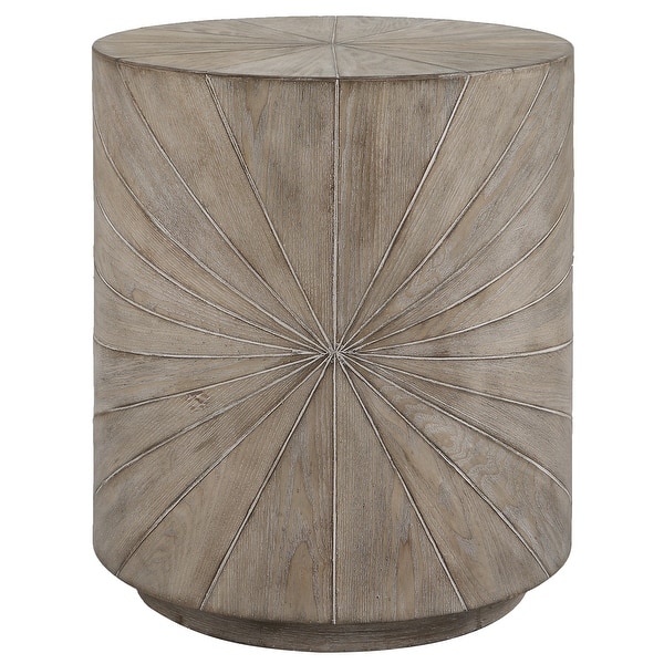 slide 2 of 5, Uttermost Starshine Wooden Side Table - 21"W x 25"H x 21"D Beigr - 21"W x 25"H x 21"D