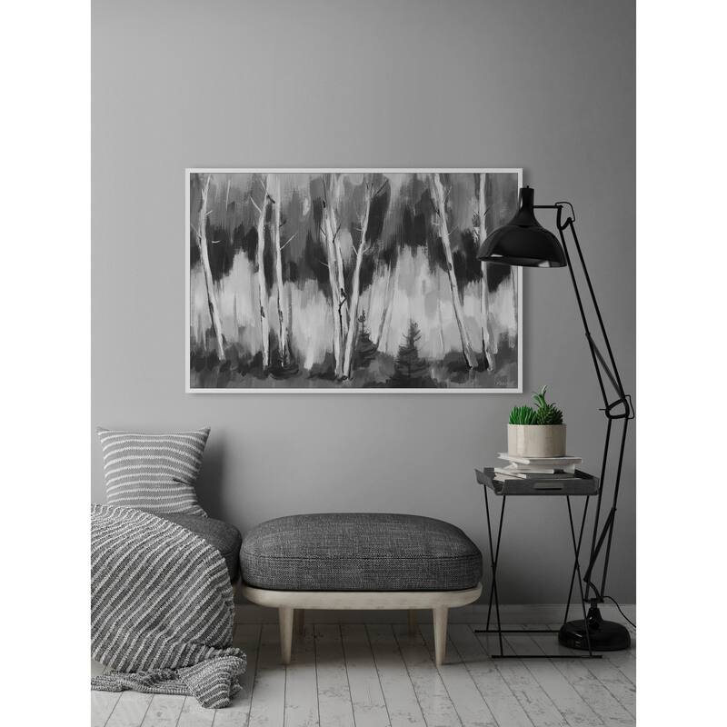 Shady Woods Floater Framed Print on Canvas