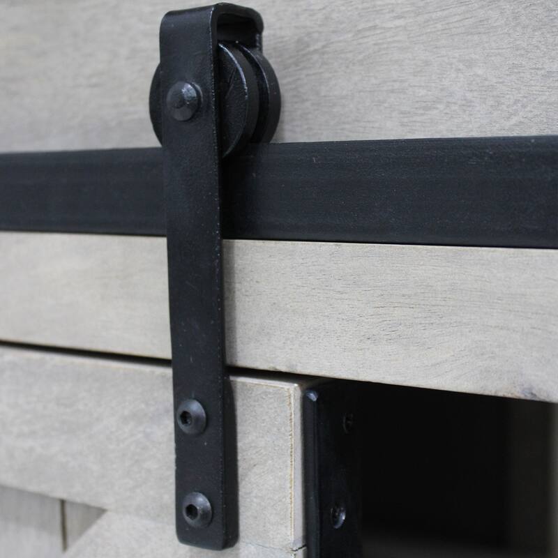 Barn Door Vanity 48 " wide in White Pigment