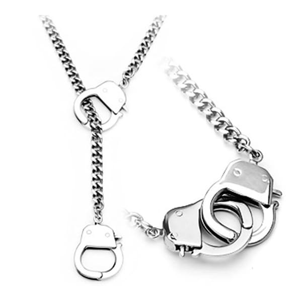 Stainless Steel Chain Hand Cuff Necklace (Sold Ind.) (8 mm) - 22 in