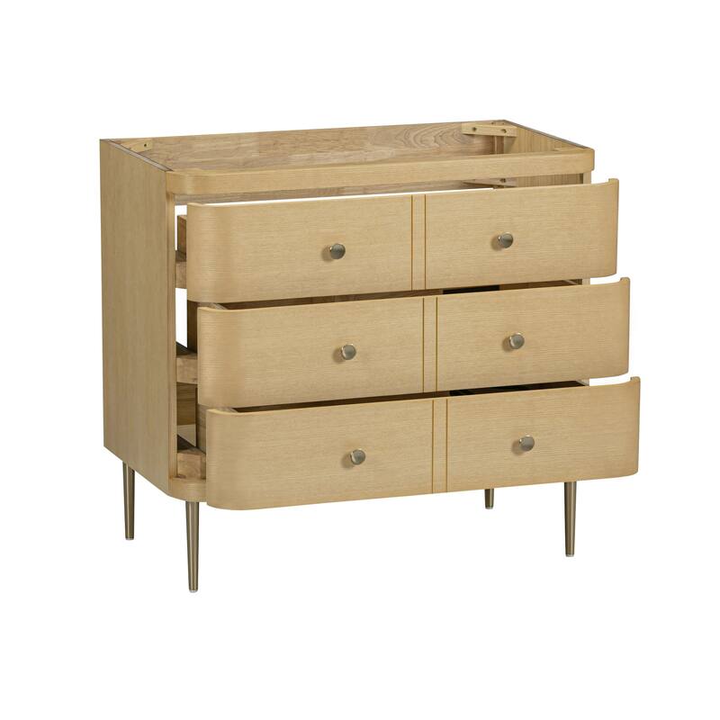 Serena Bathroom Vanity in Light Oak with White Engineered Stone Top