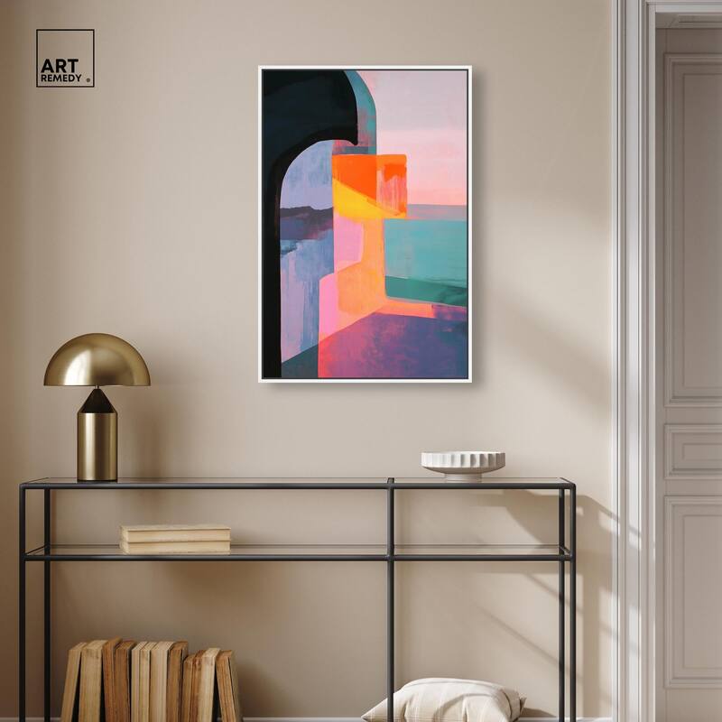 Color Blocks III Canvas by Art Remedy