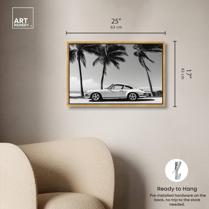 Analog Vintage Car Canvas by Art Remedy