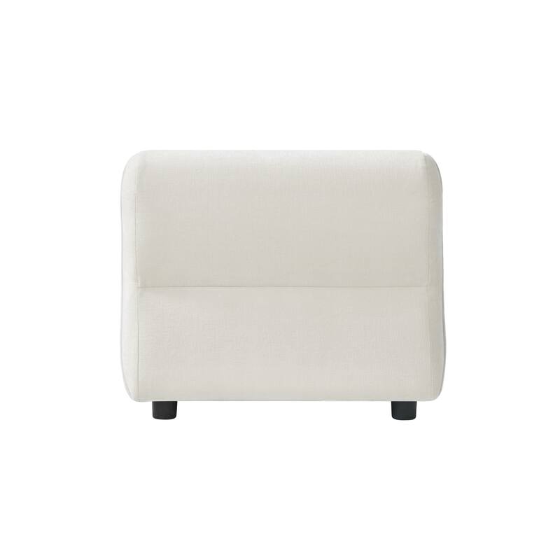 Christopher Knight Home - Marcella Modern 2-Piece Set Plush Upholstered Curved Padded Back Accent Chair and Footrest Ottoman