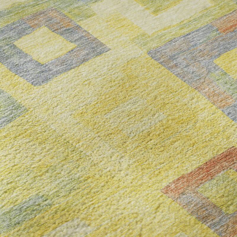 Premium Washable Super Soft Blocky Contemporary Mayfield Rug