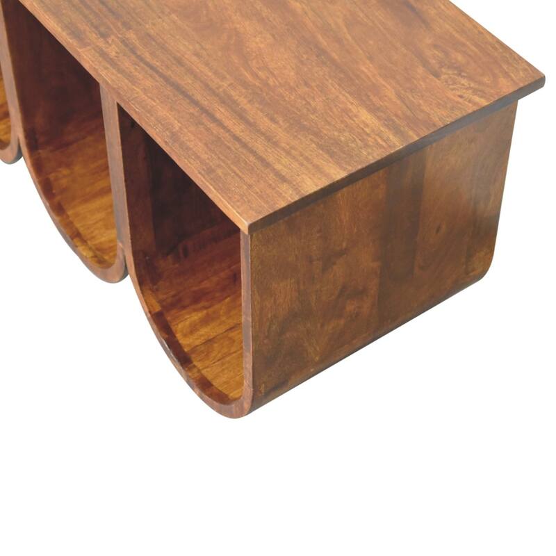 Artisan Furniture Solid Wood Triple Open Style Coffee Table