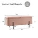 preview thumbnail 7 of 31, MCombo Storage Ottoman Bench, Teddy Fabric Upholstered Footstool with Storage Space - 15.7"D x 47.2"W x 20.5"H