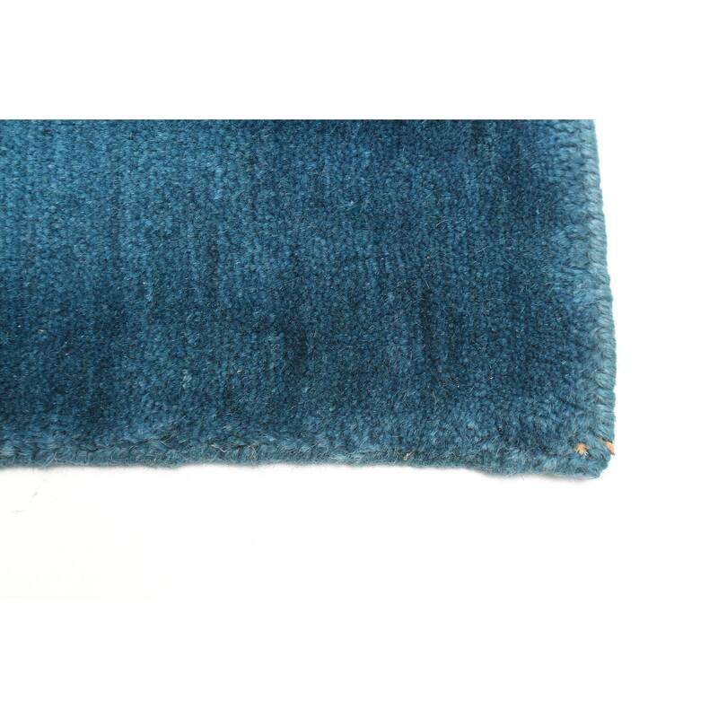 ECARPETGALLERY Hand Loomed Kashkuli Gabbeh Dark Blue Wool Rug - 4'1 x 6'0