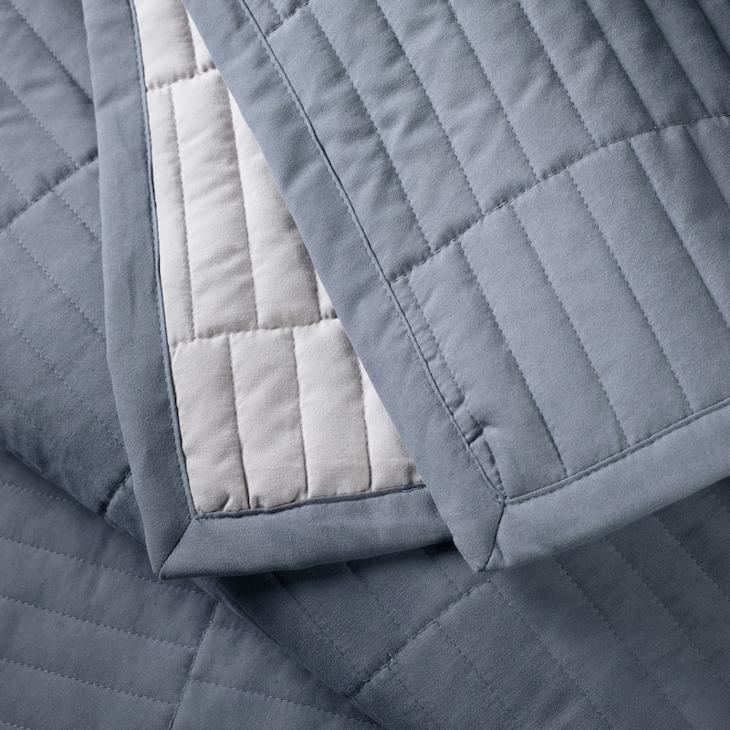 Jennifer Adams Codora 3pc. Wrinkle-Resistant Reversible Coverlet Set