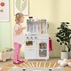 preview thumbnail 4 of 8, Gymax Kids Kitchen Set Pretend Play Kitchen w/ Stoves & Faucet & Sink