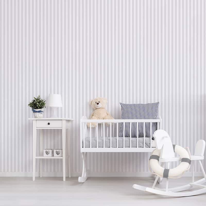 Galerie Wallcoverings Just 4 Kids 2 Medium Stripe Non-woven Matte Wallpaper Roll