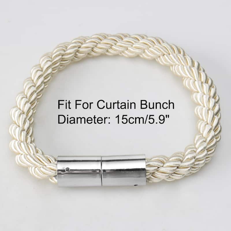 4pcs Magnetic Curtain Tieback 21.7" Holdback Decorative Curtain Holder