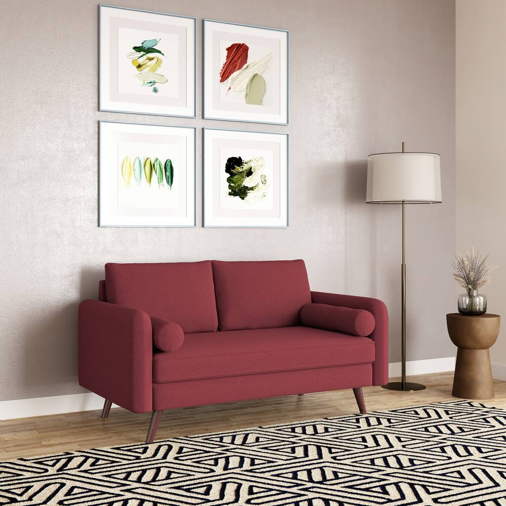 iLounge Cameron Loveseat with Hairpin Legs