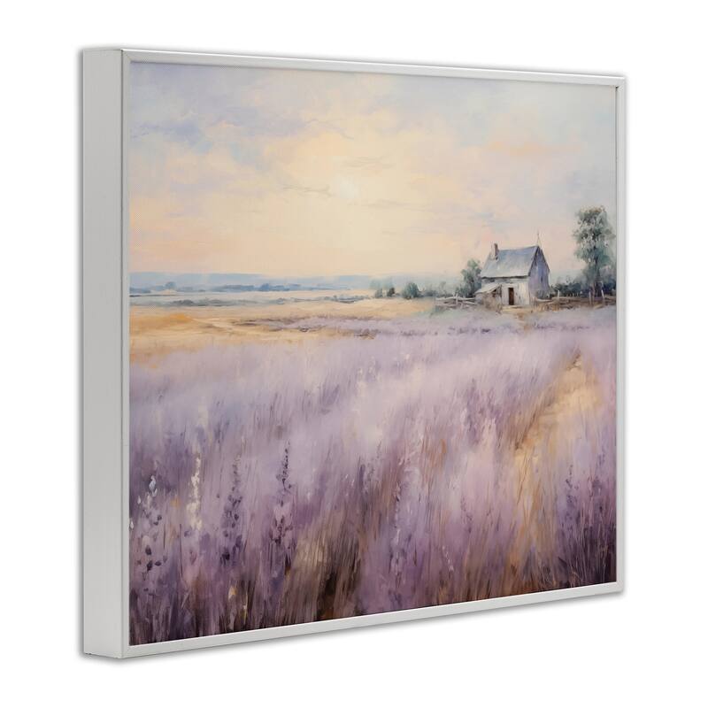 Stupell Lavender Farm Fields Framed Giclee Art Design By Arlington Prints