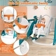 preview thumbnail 3 of 4, 5-in-1 Baby Indoor Toddler Slide Set w/ Basketball Hoop & Swing