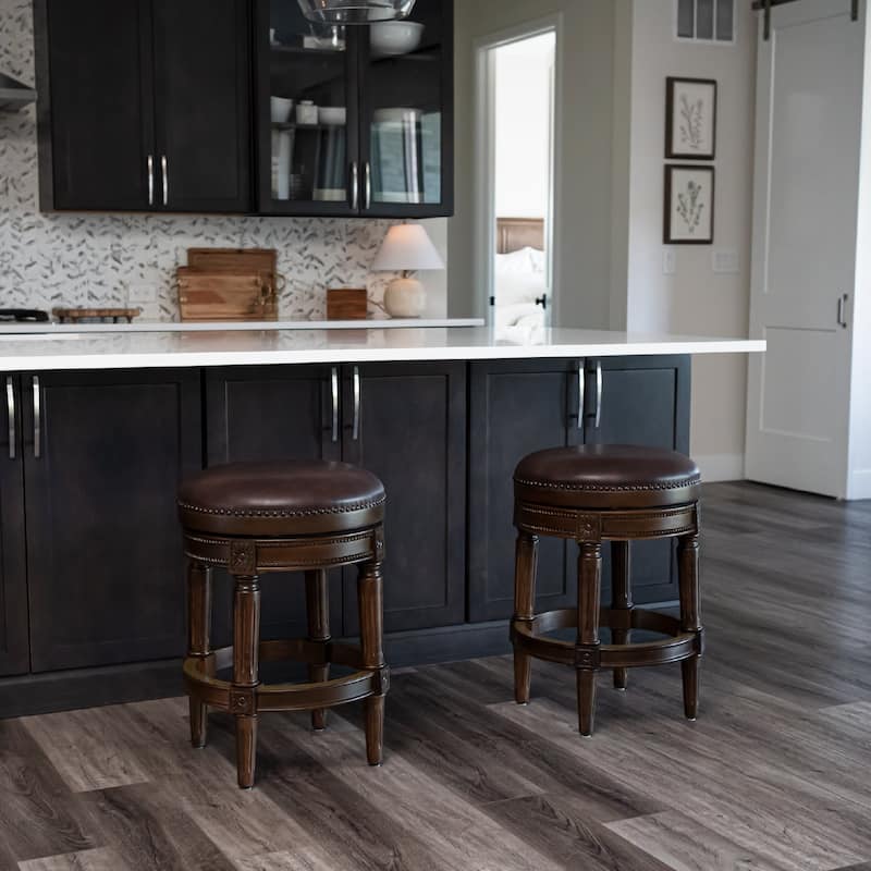 Maven Lane Pullman Backless Swivel Kitchen Stool