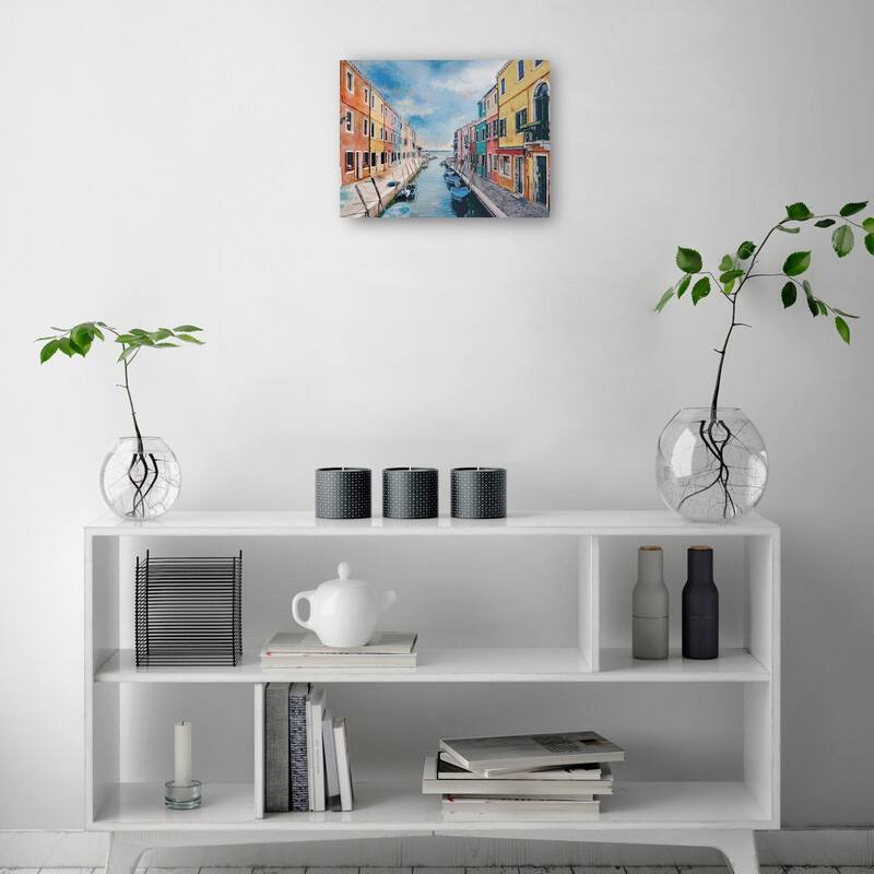 Colors of Venice By Studio Arts Canvas Art Print
