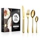preview thumbnail 16 of 69, vancasso 18/10 Stainless Steel Silverware Set, Flatware Service for 6 or 12