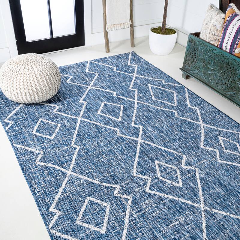 JONATHAN Y Derya Tribal Diamond Trellis Indoor/Outdoor Area Rug