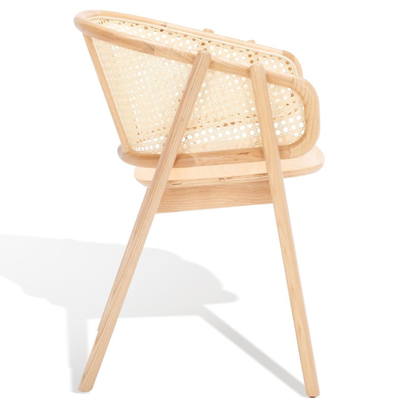 SAFAVIEH Couture Naama Rattan Back Dining Chair - 21 In W x 24 In D x 31 In H - 21Wx24Dx31H
