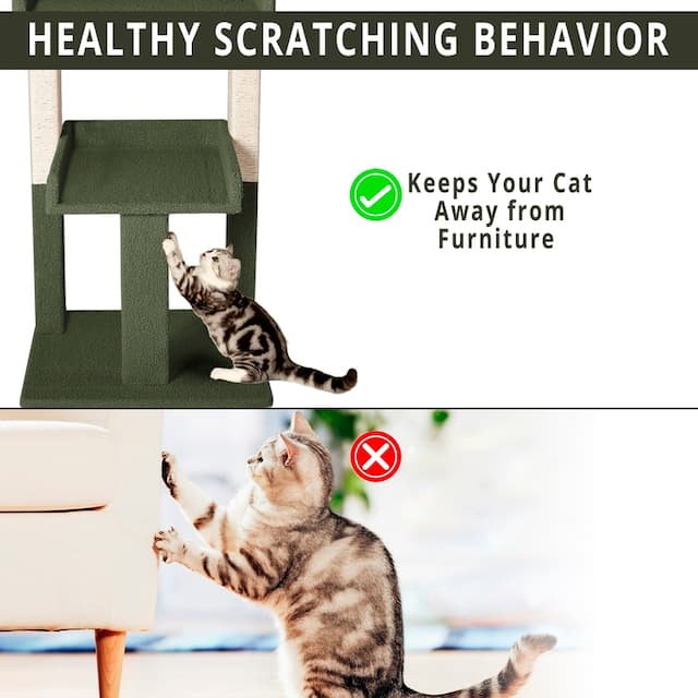Lulu Large Cat Tree Tower, Multi-Level Kitten Tower