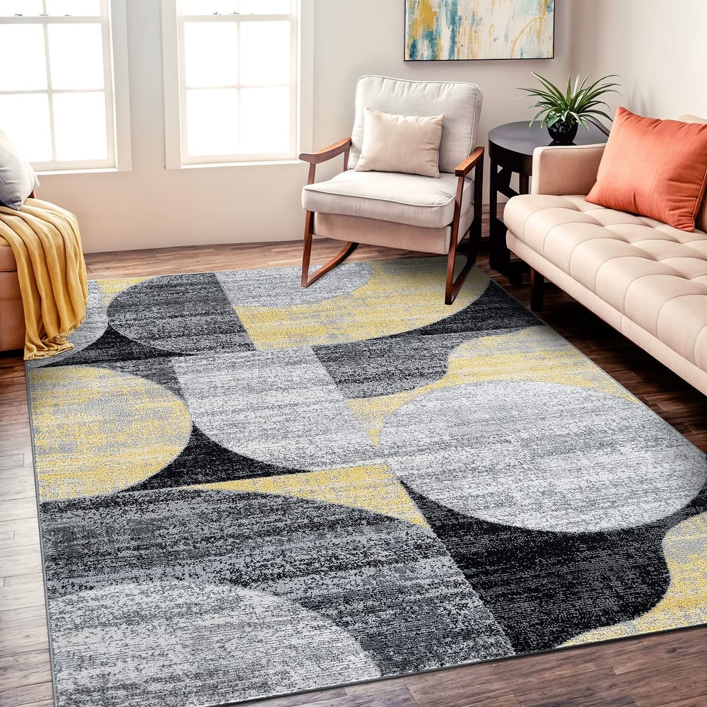 World Rug Gallery Modern Geometric Design Area Rug