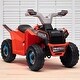 preview thumbnail 14 of 18, 6V Kids Electric ATV Quad Ride-On Toy with Forward/Backward Function, Wear-Resistant Wheels, for Toddlers Ages 18-36 Months Red