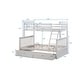 preview thumbnail 11 of 9, White Twin over Full Wood Bunk Bed with Storage Drawers