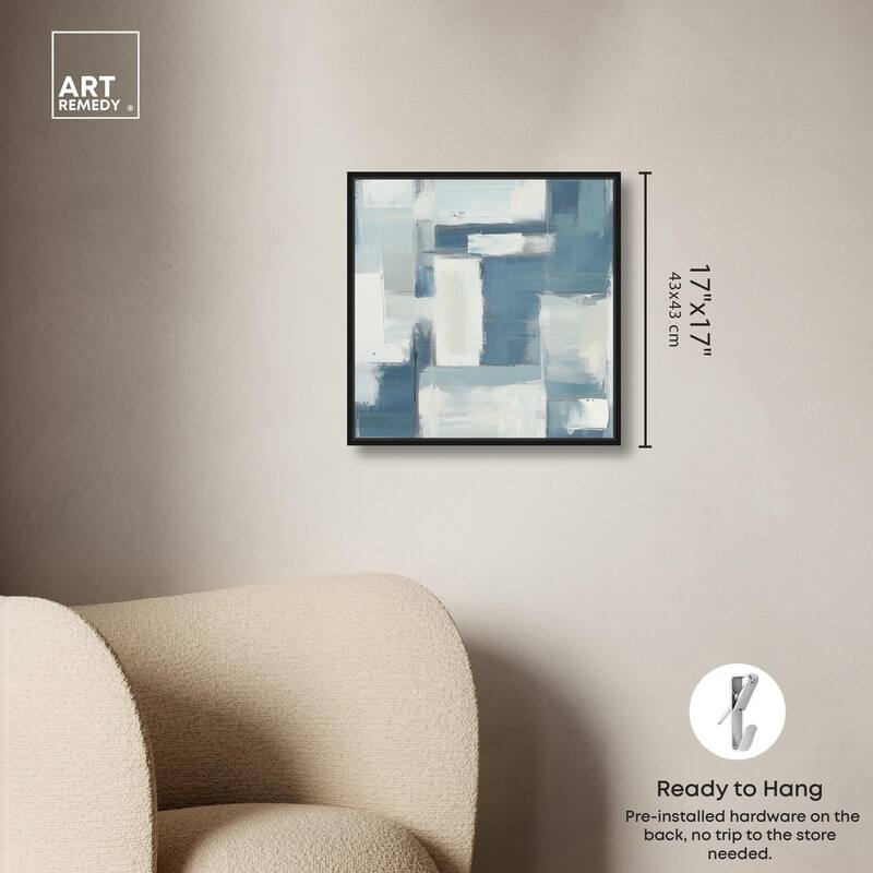 Deconstructed Blue III Canvas by Art Remedy