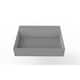Juniper Stone Solid Surface Wall-mounted Vessel Sink - 24" - Grey