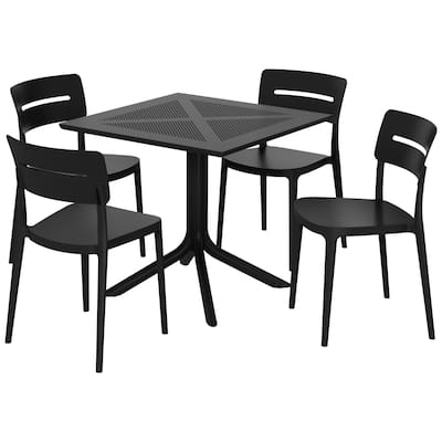 Frond and Form 4-Person Outdoor Square Dining Set