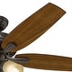preview thumbnail 5 of 19, Hunter 52" Newsome Ceiling Fan with 3-Light LED Light Kit and Pull Chain - Traditional