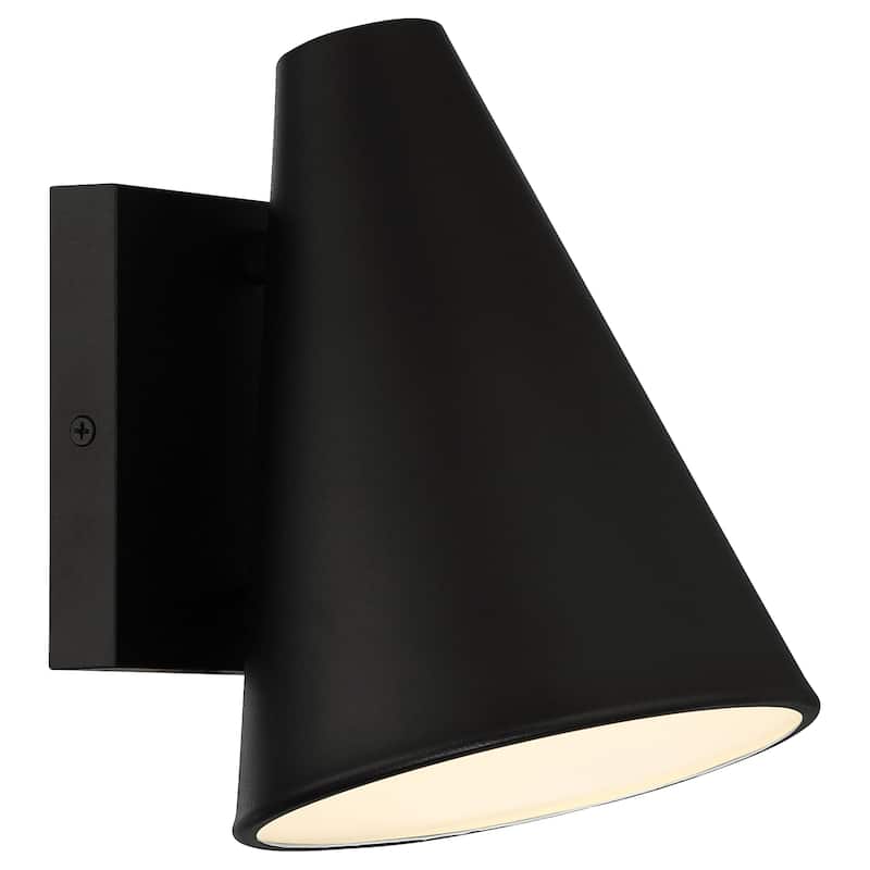 Solano Outdoor LED Wall Mount - Square Backplate - Cone Shade