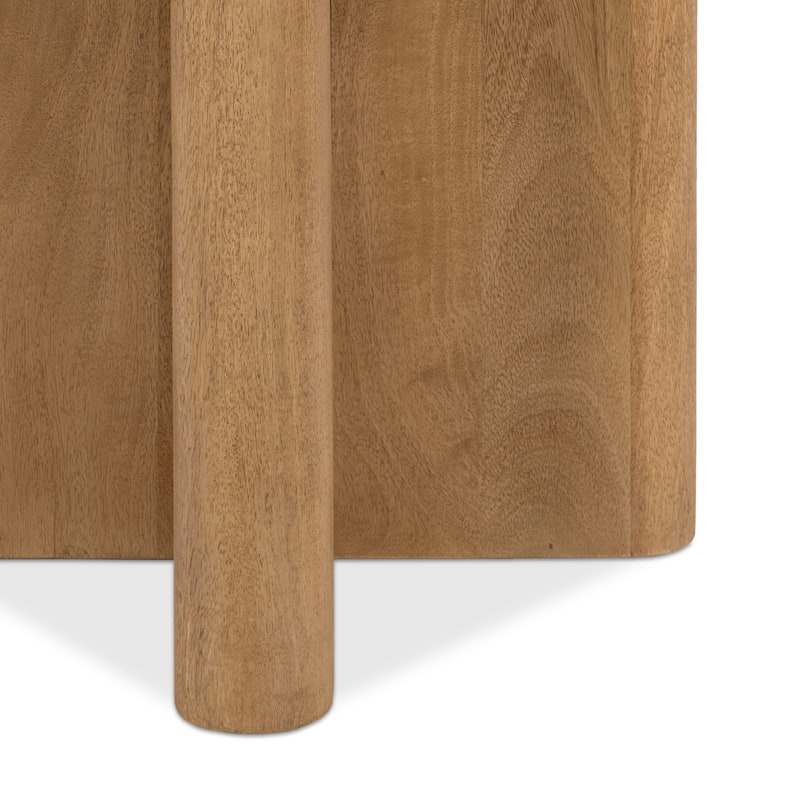 Classic Home Montengo Solid Mango Wood Round End Table
