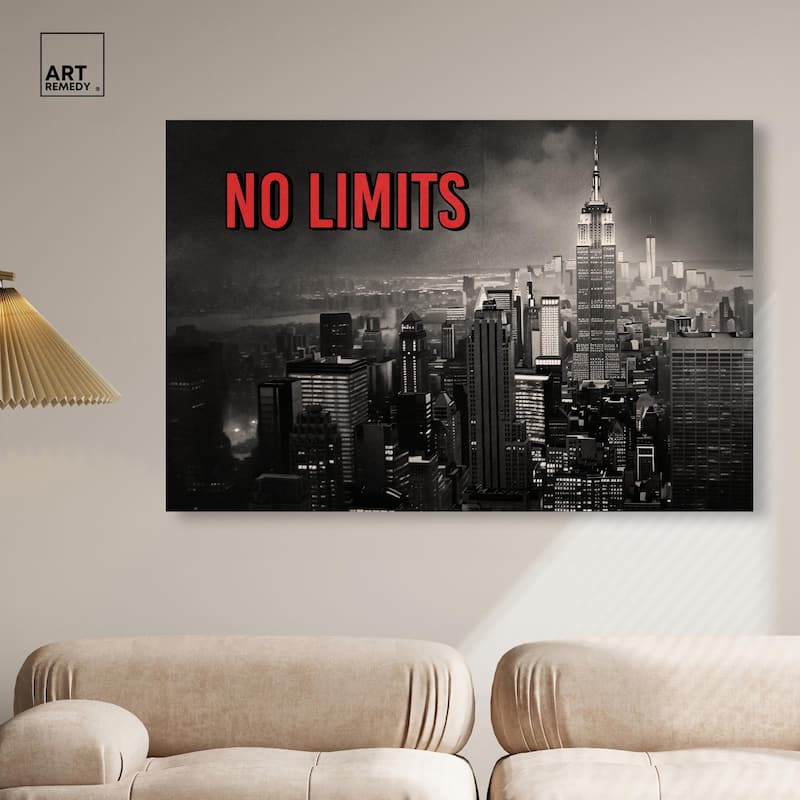 No Limits City Canvas by Art Remedy, Gallery Wrapped