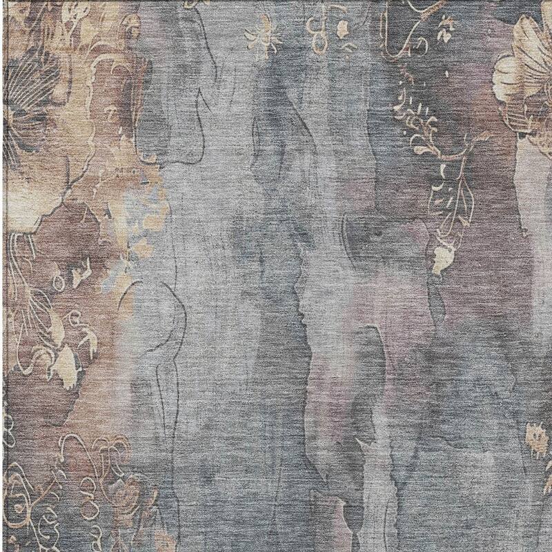 HomeRoots Floral Transitional Rectangle Outdoor Rug