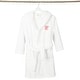 preview thumbnail 46 of 78, Sweet Kids 100% Polyester SUPER PLUSH Double Brushed Hooded Bathrobe with Pink Script Monogram