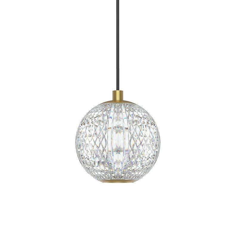 Alora Lighting PD321201 Marni 4" Wide LED Mini Pendant - Natural Brass