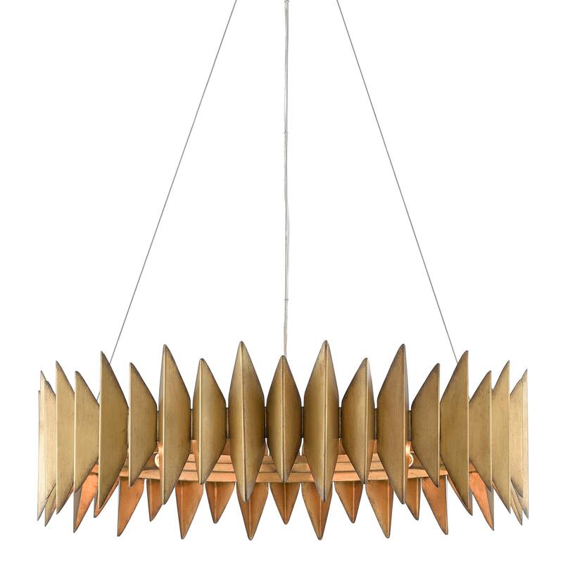 Currey & Company Potter Chandelier - 10"h x 32.75"dia - 10"h x 32.75"dia - Aurora Antique