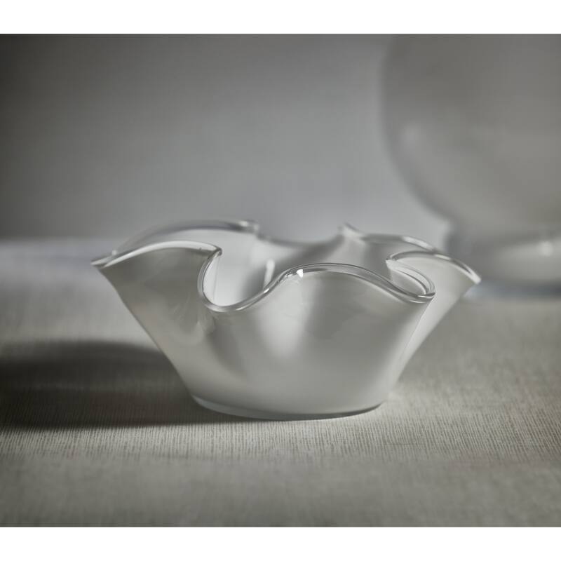 Vellerti 6"Tall Wave Glass Bowl