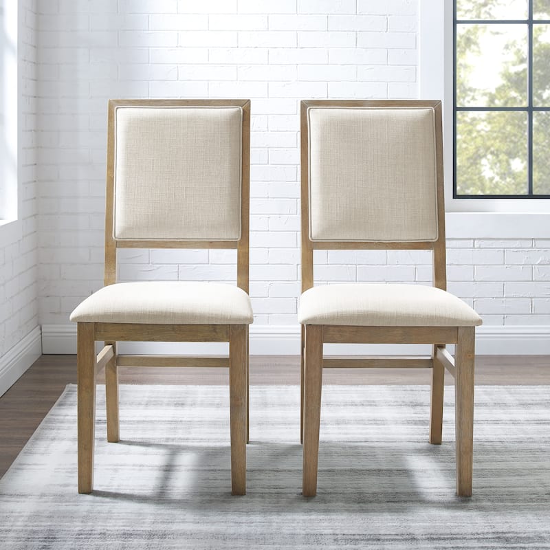 Joanna 2Pc Upholstered Back Chair Set - 18.25 "W x 21 "D x 39.88 "H