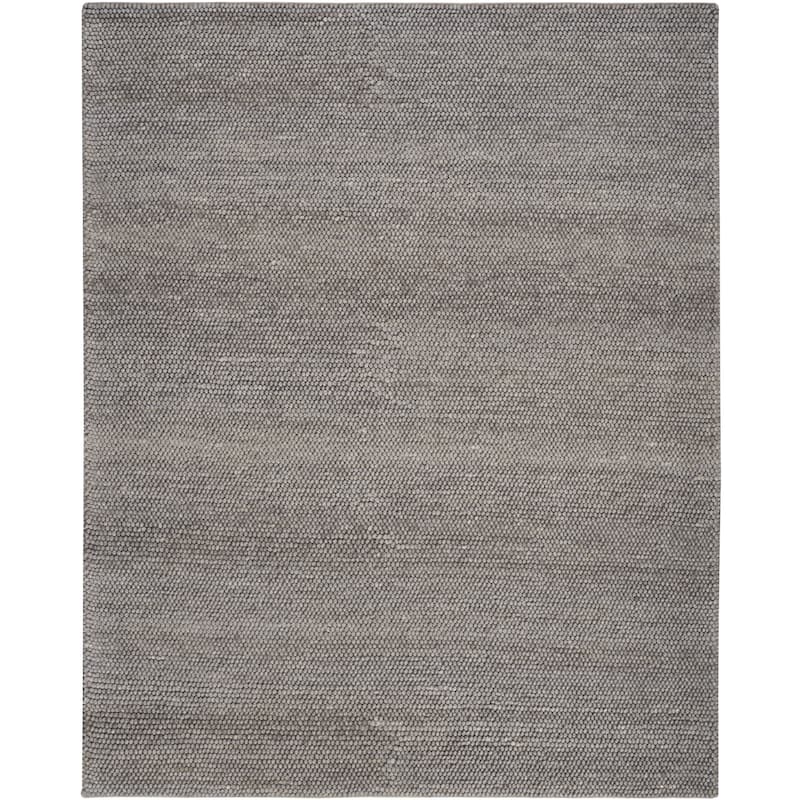 DKNY Pure Knots Indoor only Solid Area Rug - Grey - 9' 9" x 13' 9" - Rectangle