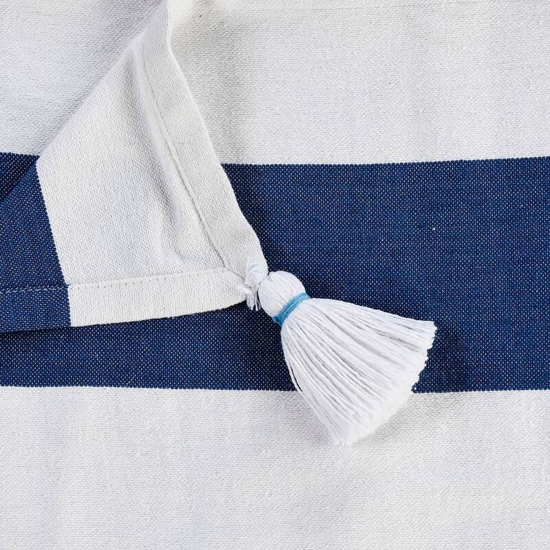 Sevita Cabana Striped Throw Blanket with Tassels